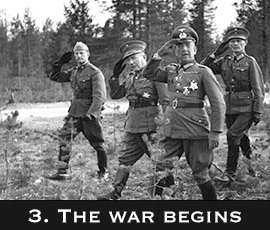 Korpisota 1941 - 3. The war begins