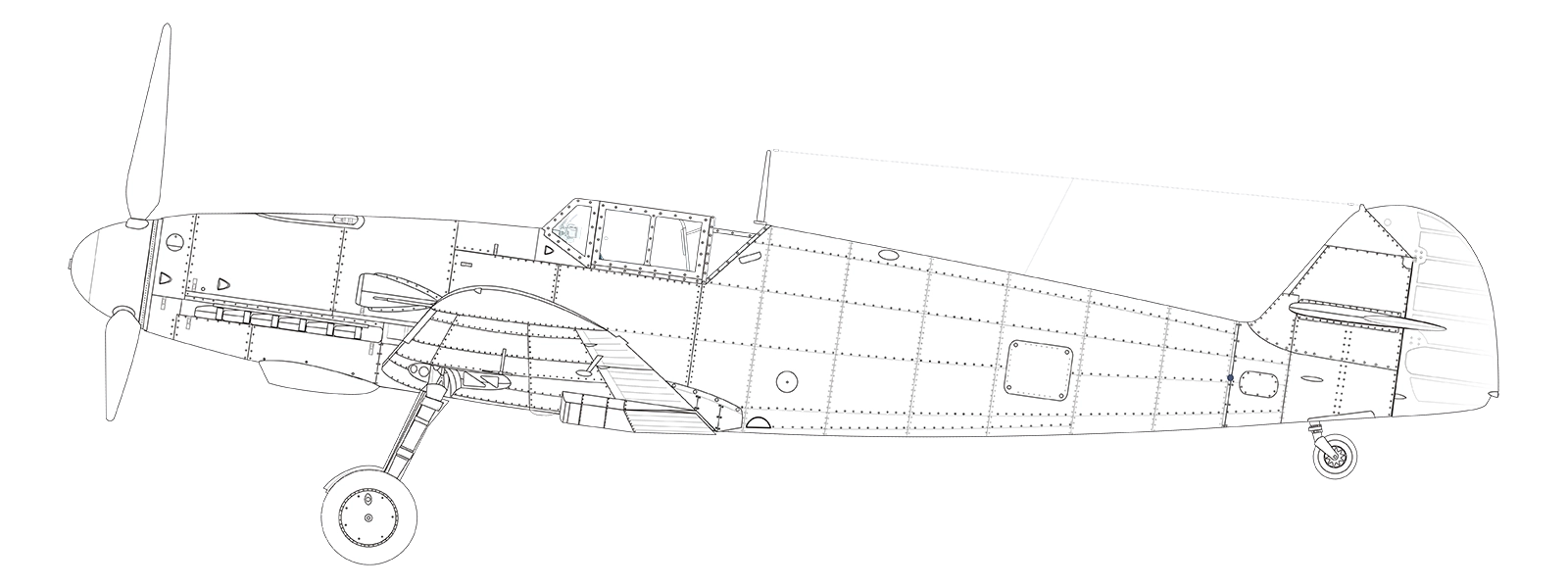 Bf 109 G-2 diagram